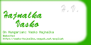 hajnalka vasko business card